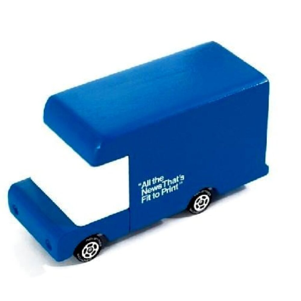 NWT Candylab Wood Newspaper Delivery Truck